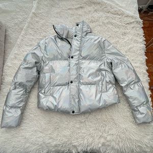Puffer jacket reflective